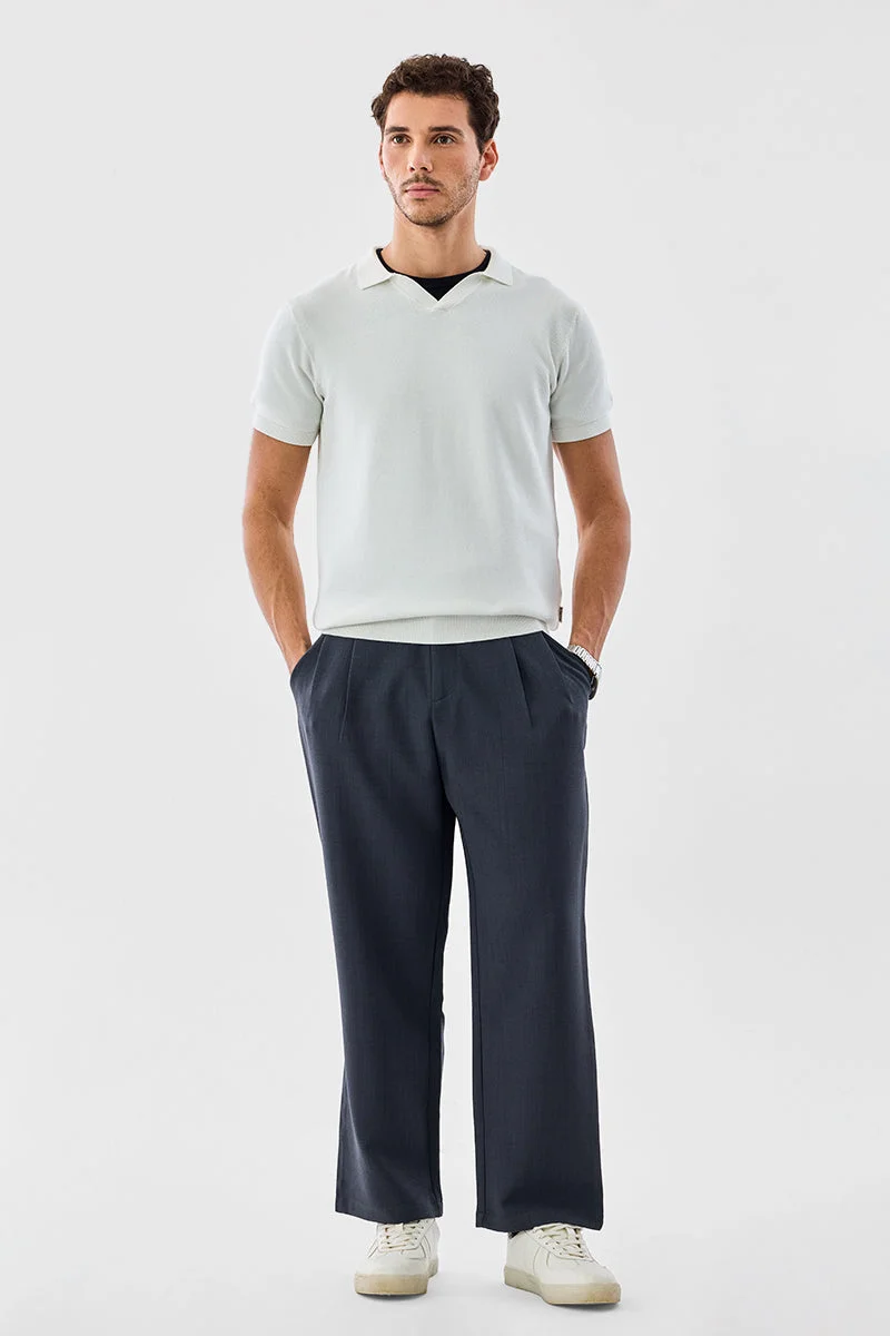 سنيتش Flat Knit Polo T-Shirt